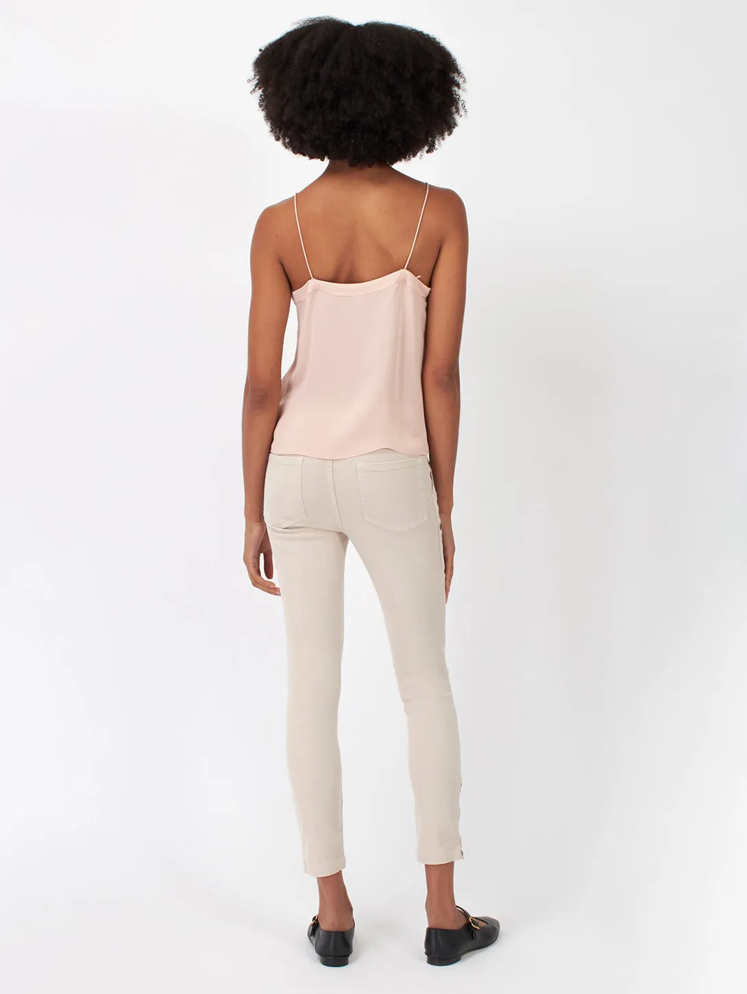Allena Silk Tank Top - Pink Sky