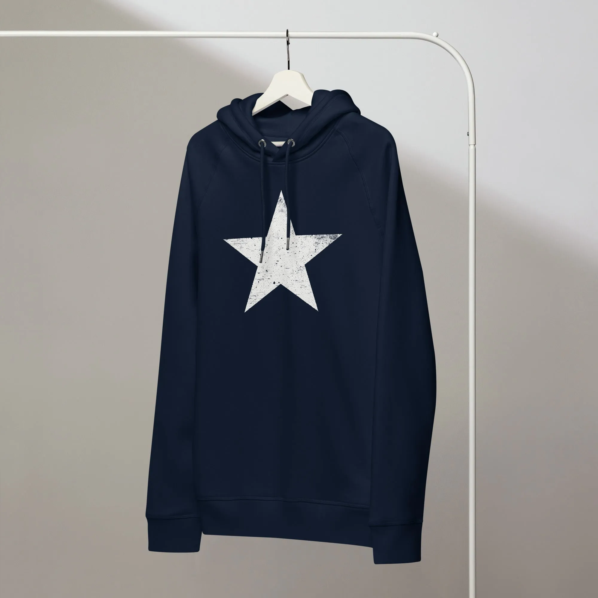 Bonnie Blue Flag Independence Star Organic Side Pocket Hoodie
