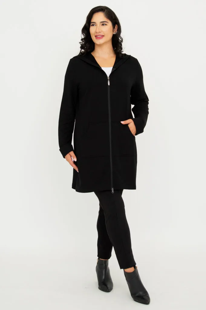 Cortes Jacket, Black, Bamboo Fleece