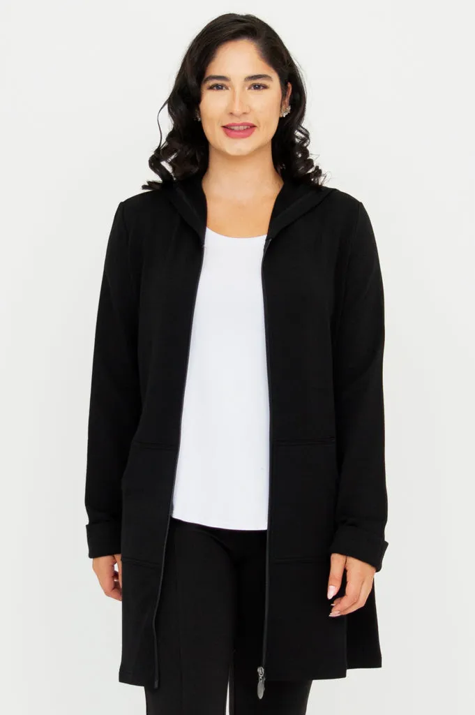 Cortes Jacket, Black, Bamboo Fleece