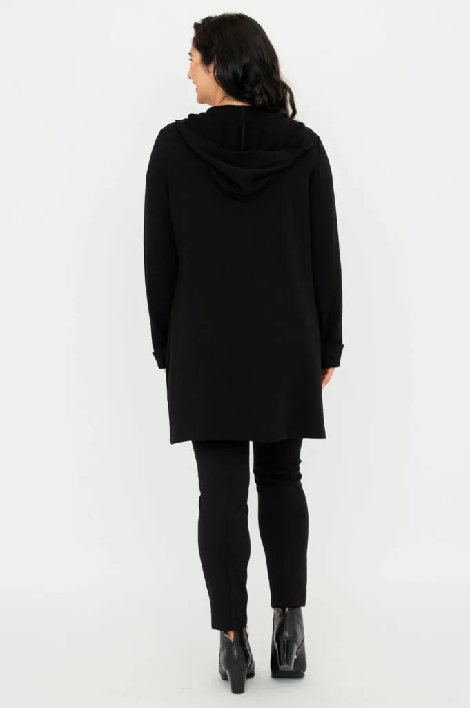 Cortes Jacket, Black, Bamboo Fleece