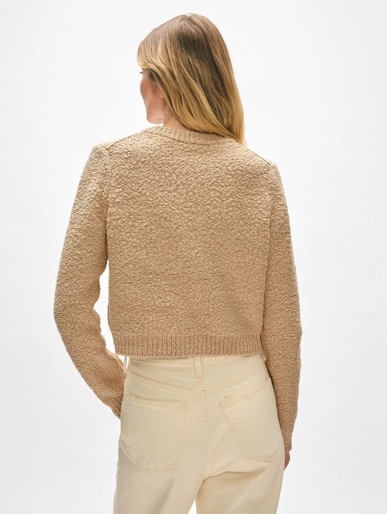 COTTON SLUB POCKET CARDIGAN IN SABLE