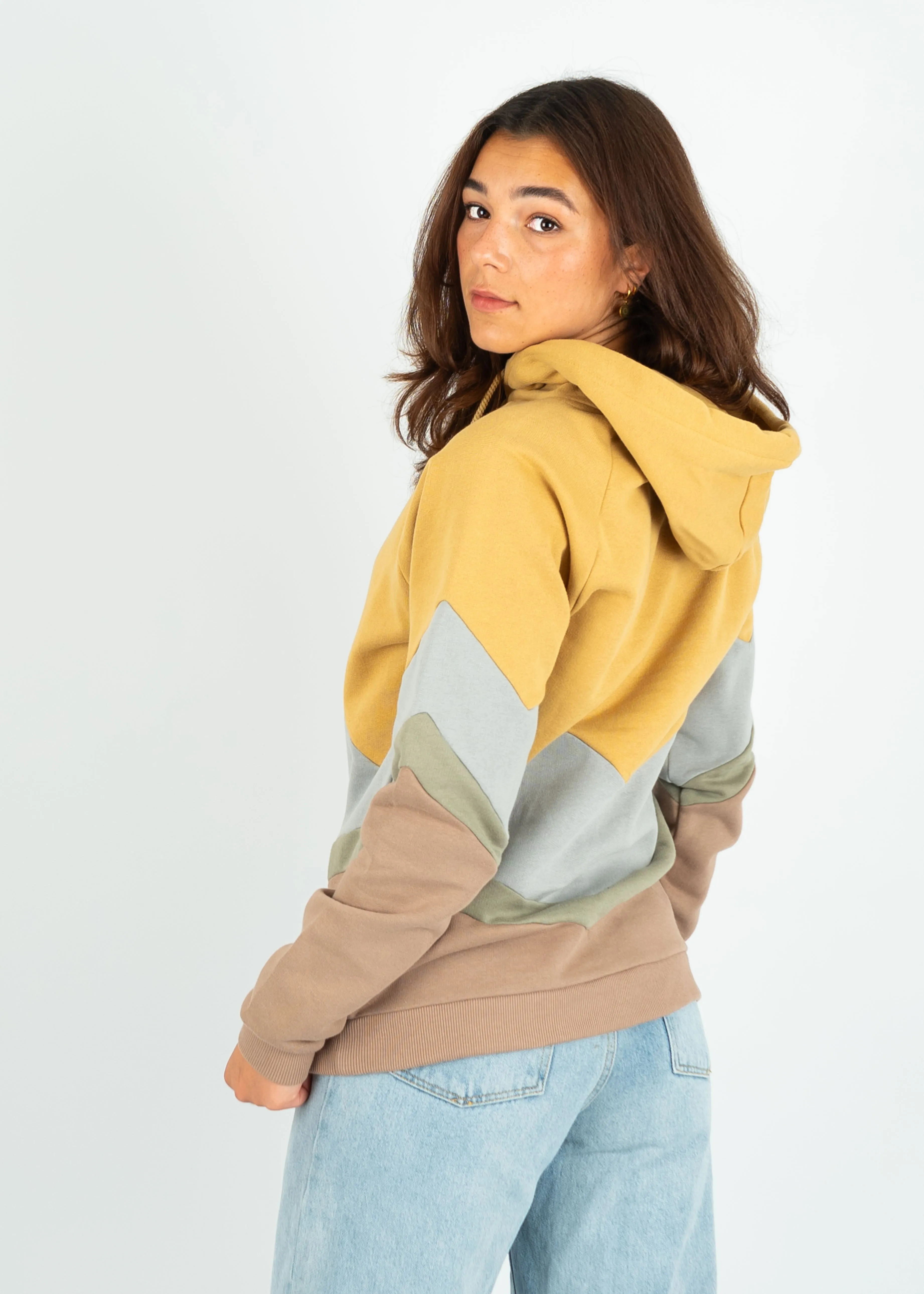 Hoodie BEEVERN Curry/UltimateGrey