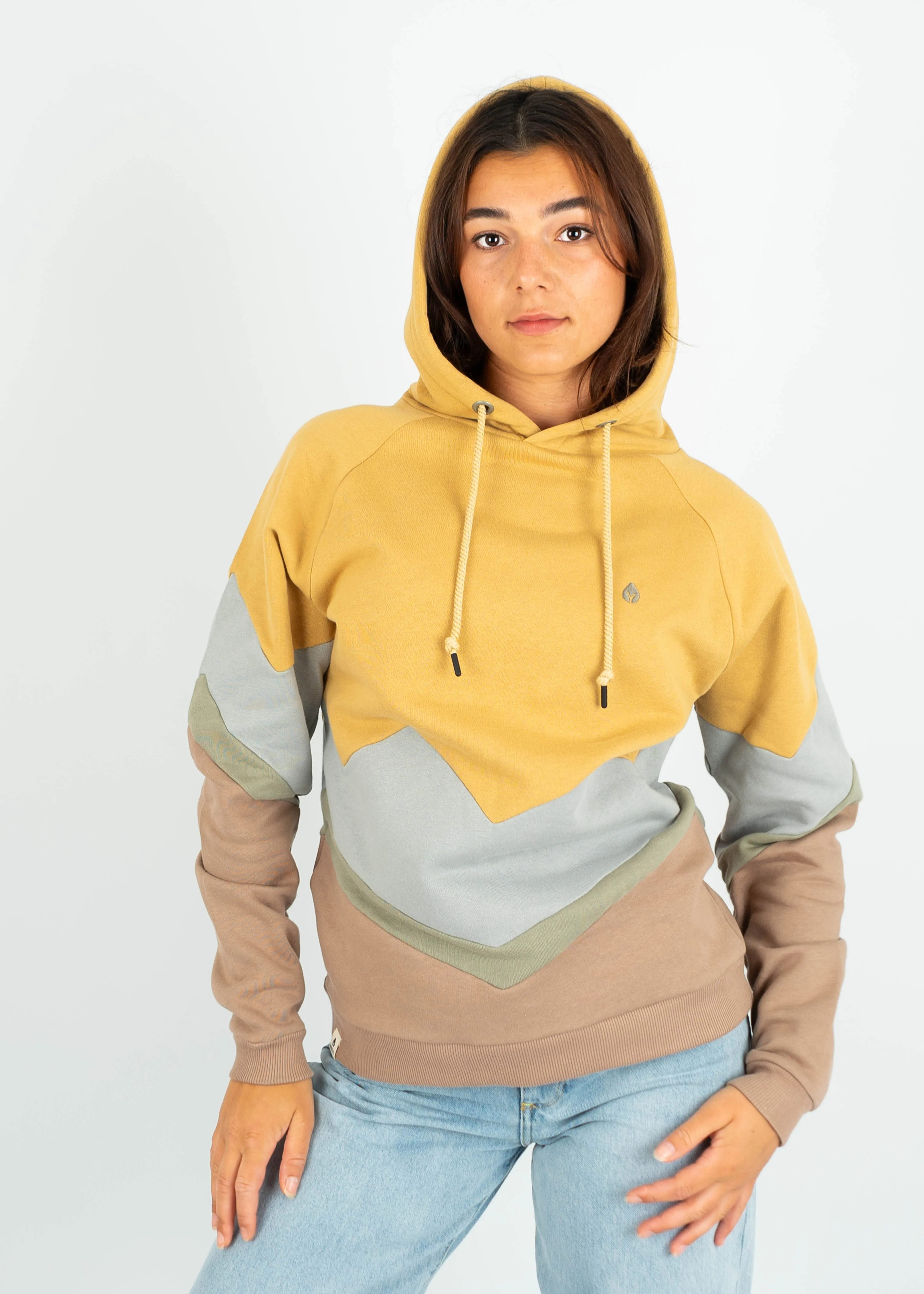 Hoodie BEEVERN Curry/UltimateGrey