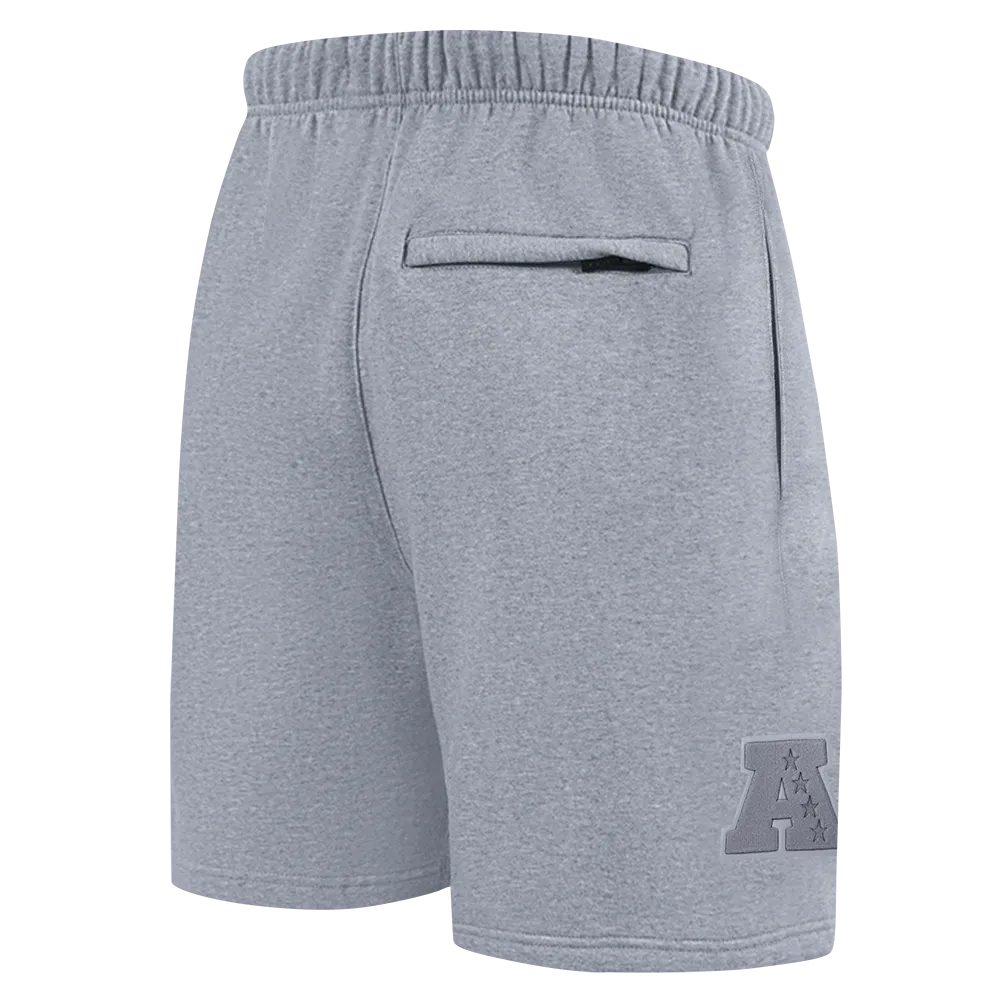 HOUSTON TEXANS NEUTRAL MEN'S FLC SHORT (DARK HEATHER GRAY)