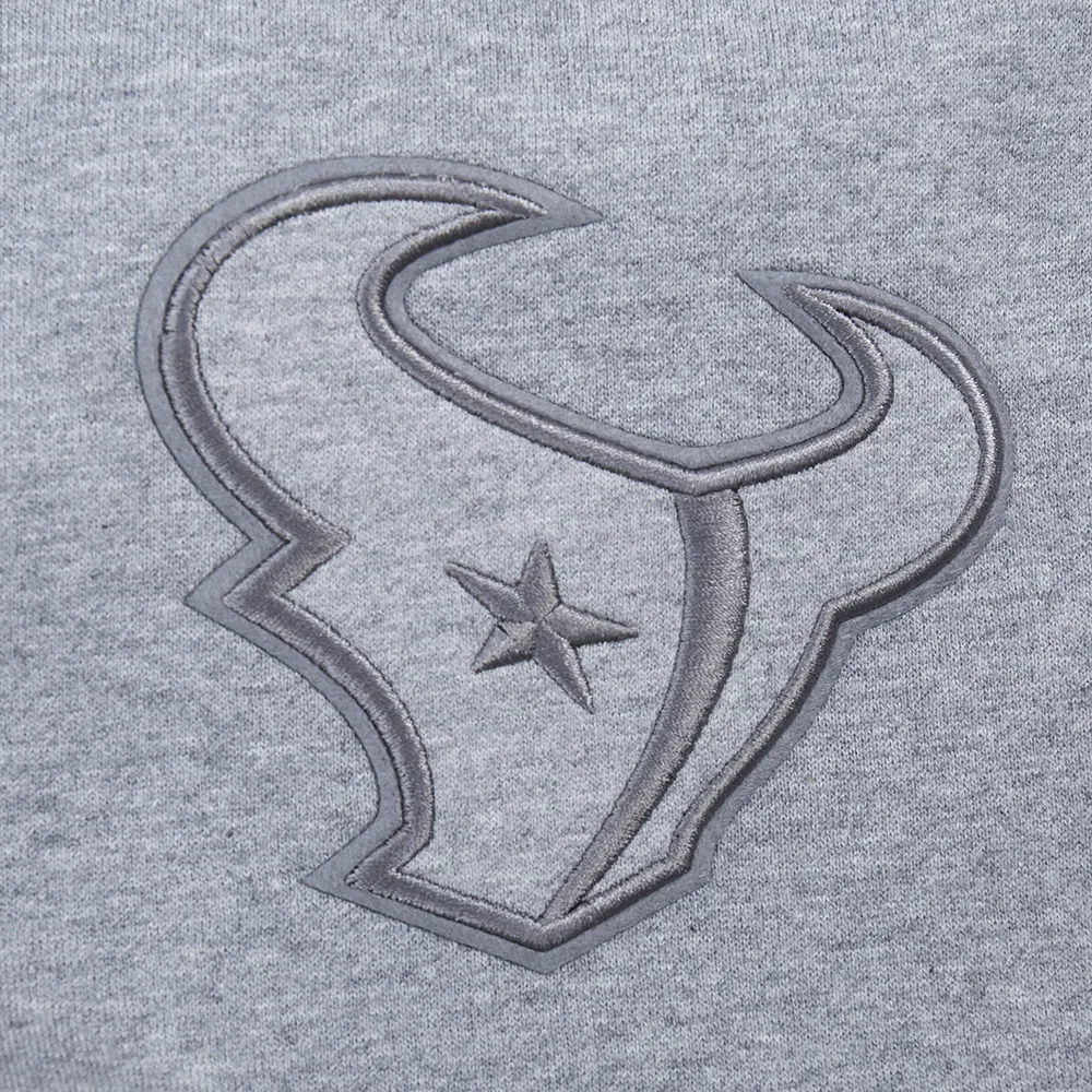 HOUSTON TEXANS NEUTRAL MEN'S FLC SHORT (DARK HEATHER GRAY)