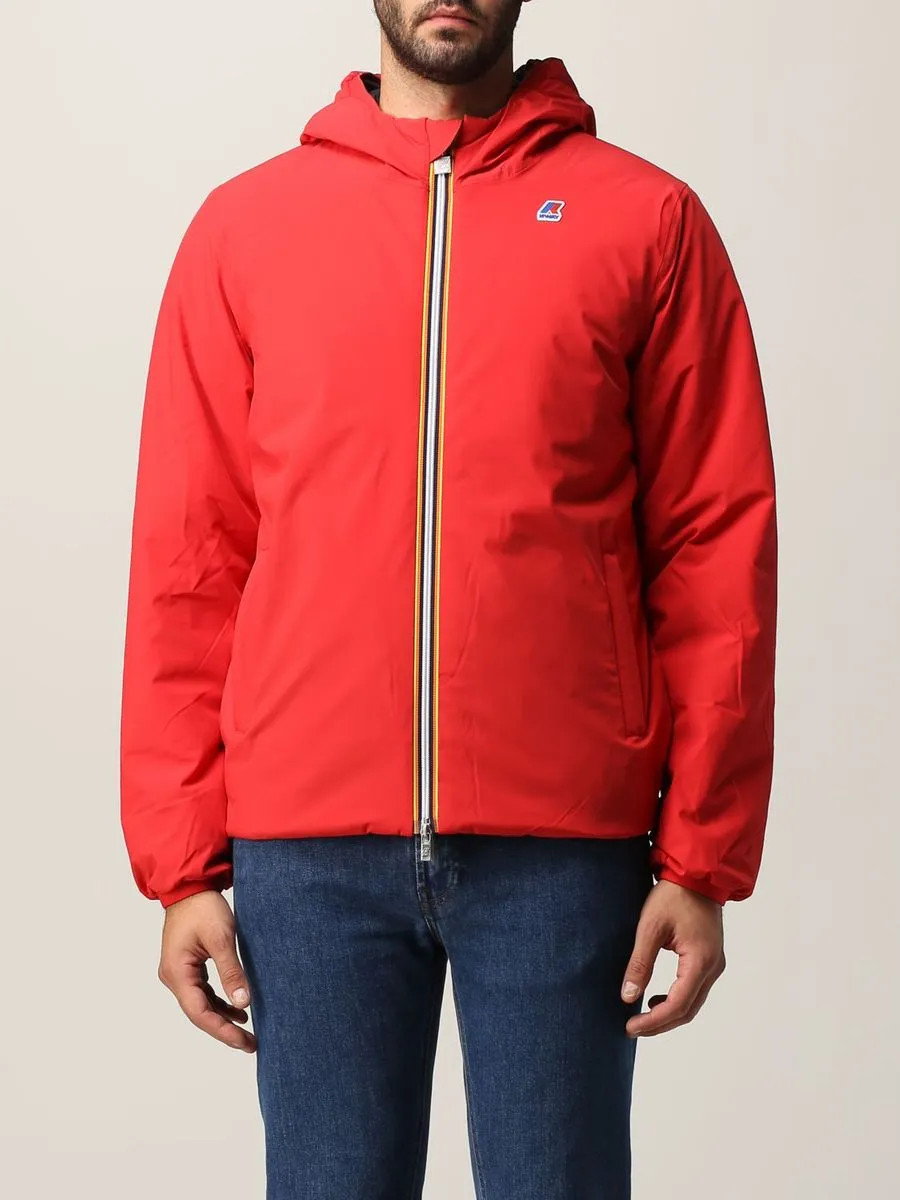 K-way Jacques Warm Double Face Blu Rosso K111JKW AAI