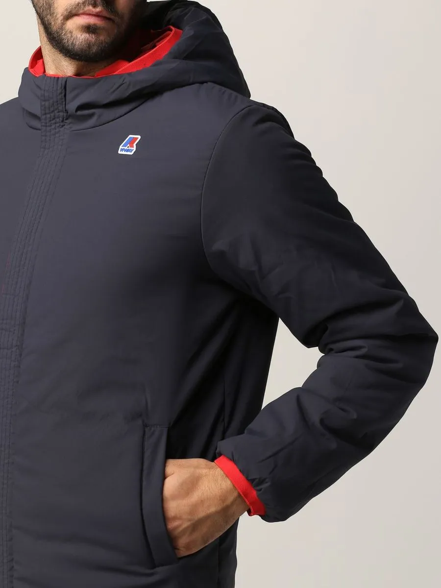 K-way Jacques Warm Double Face Blu Rosso K111JKW AAI