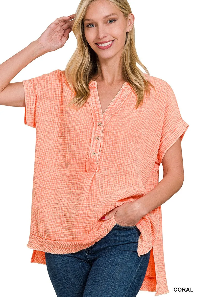 Loving Life Gauze Top
