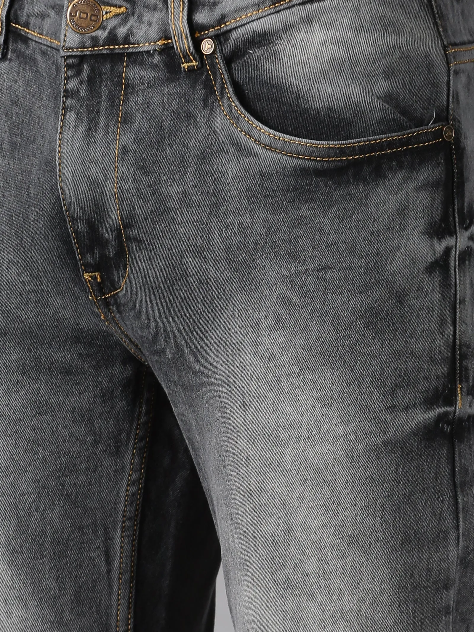 MEN'S BLACK FADED WASH SLIM FIT JEANS