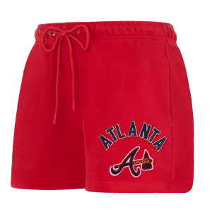 MLB ATLANTA BRAVES CLASSIC WOMEN'S FLC SHORT (RED)