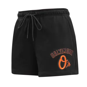 MLB BALTIMORE ORIOLES CLASSIC WOMEN'S SHORT (BLACK)