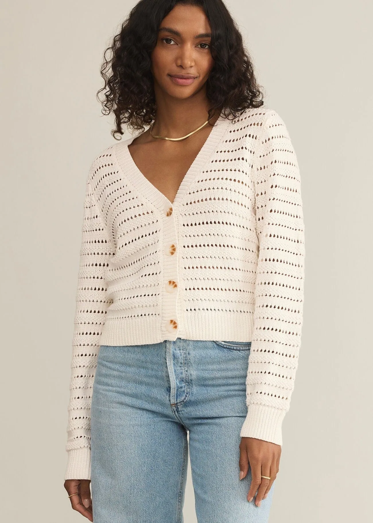 Romance Cardigan in Sea Salt by Z Supply