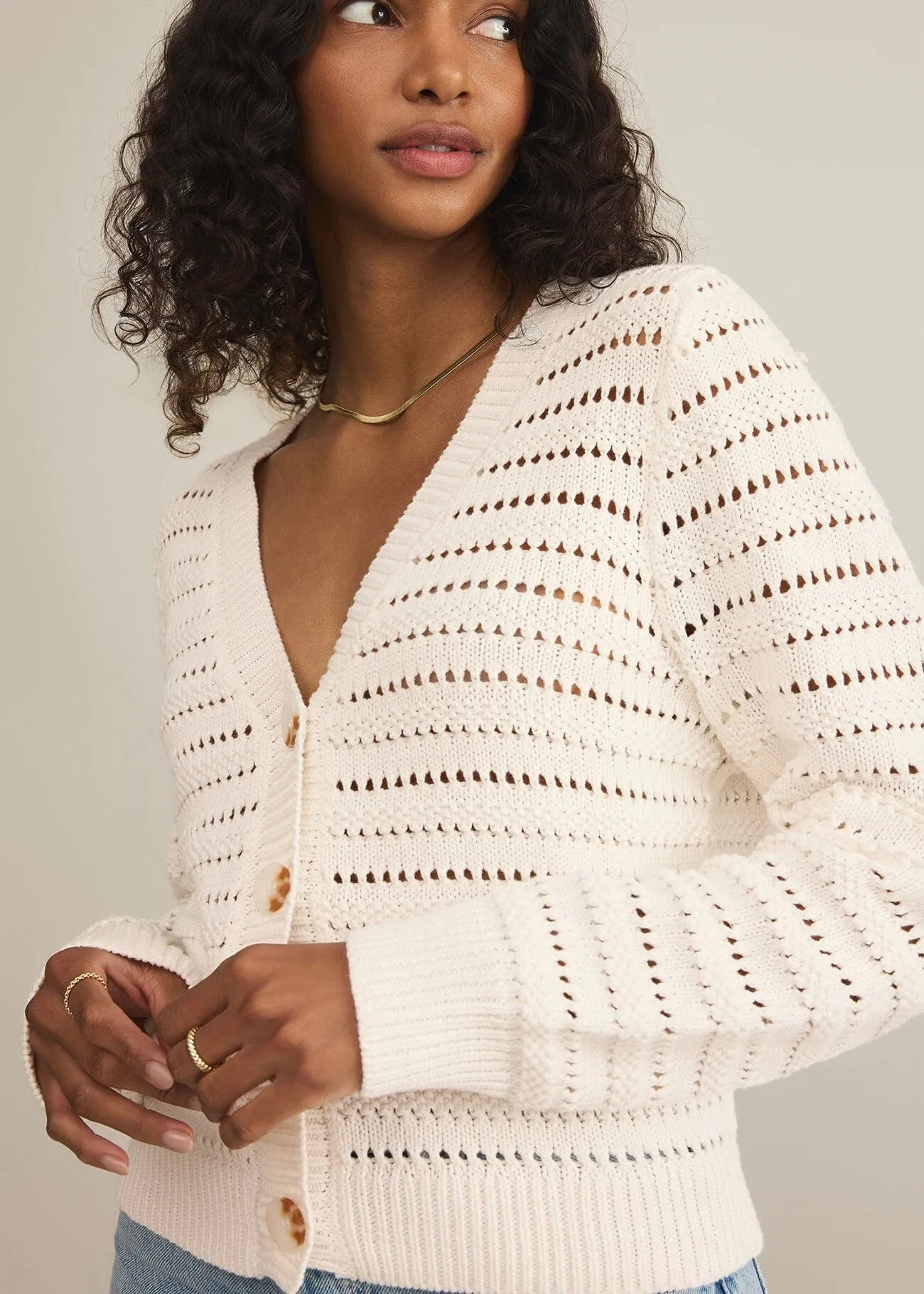 Romance Cardigan in Sea Salt by Z Supply