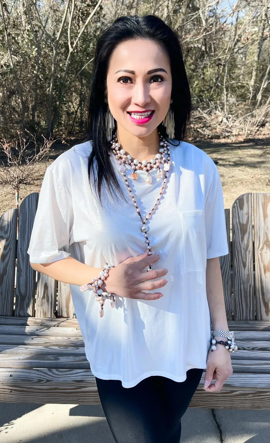 Shimmer Pocket Tee