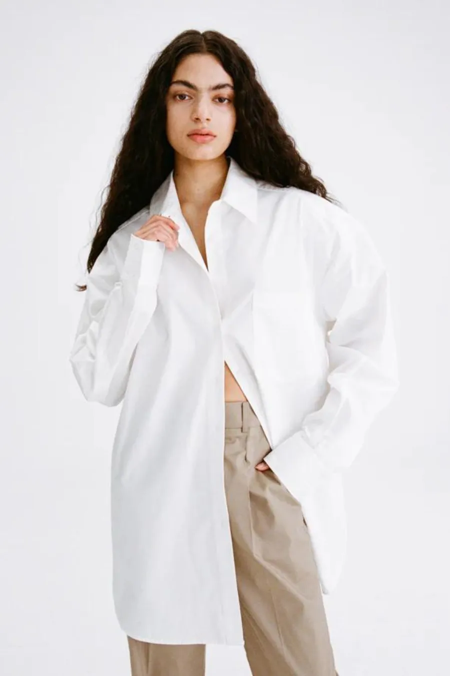 Signature Cotton Shirt White