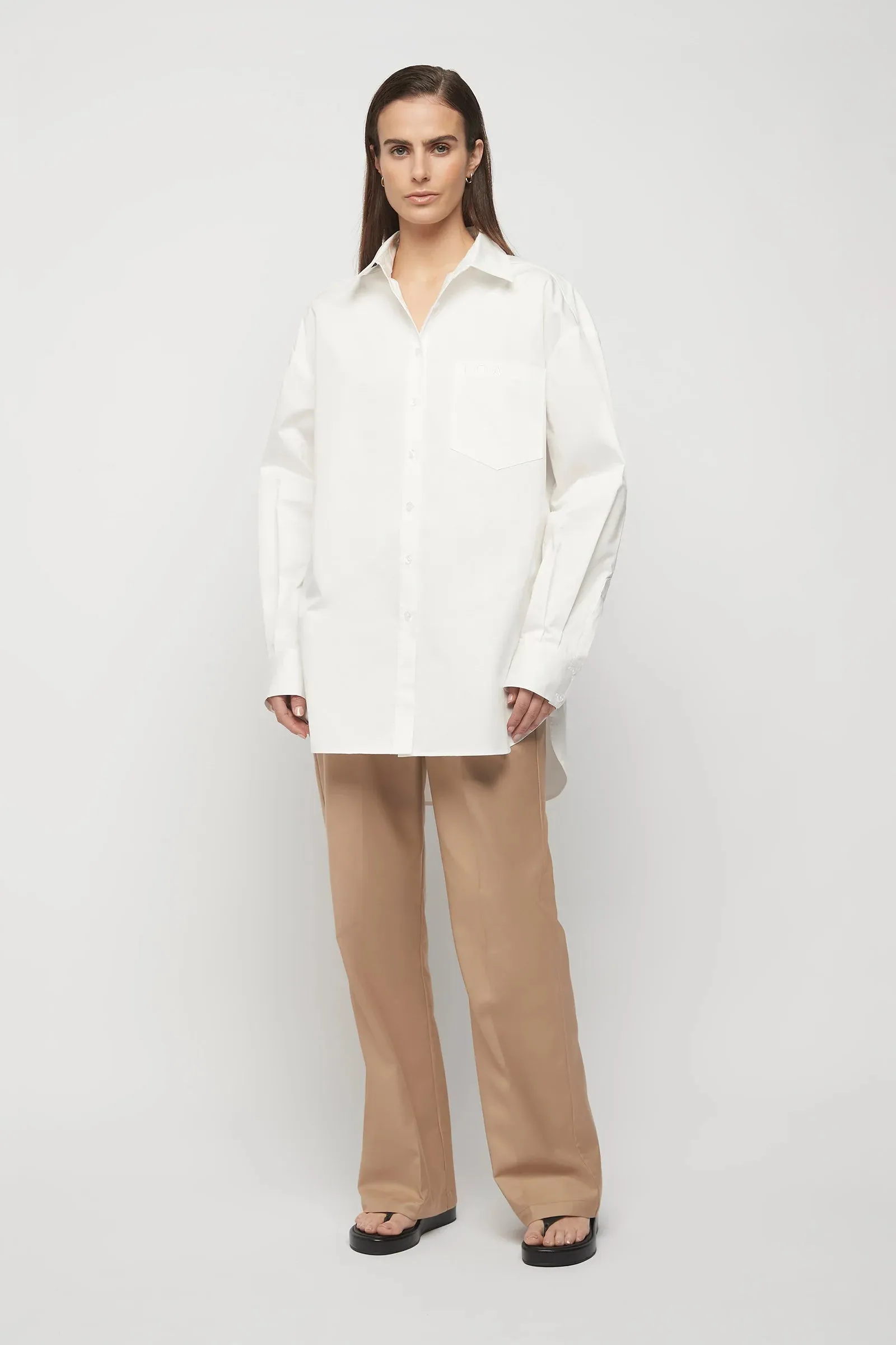 Signature Cotton Shirt White