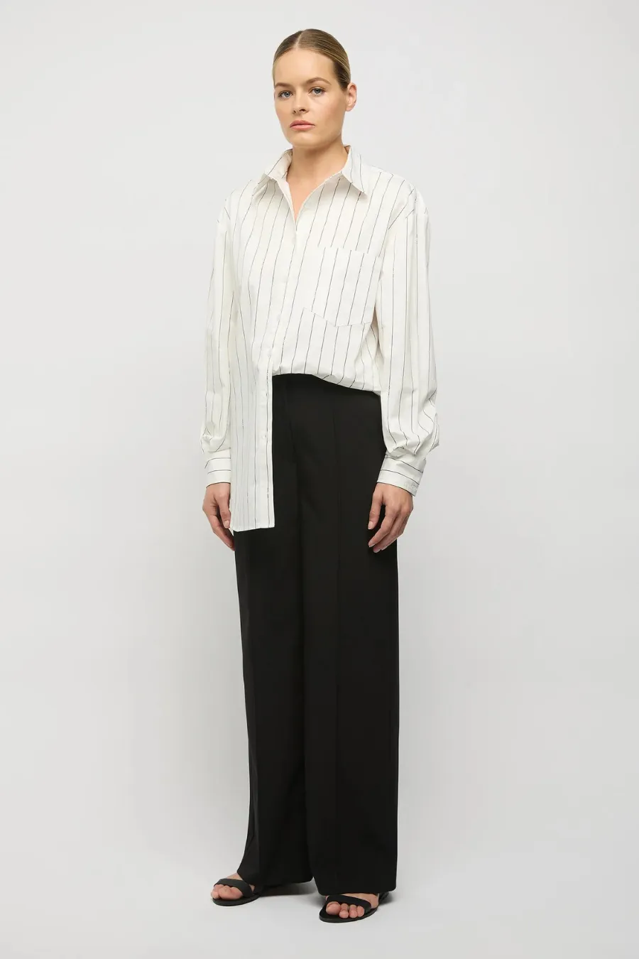 Signature Striped Shirt Black Stripes