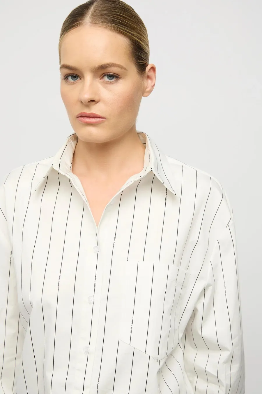 Signature Striped Shirt Black Stripes