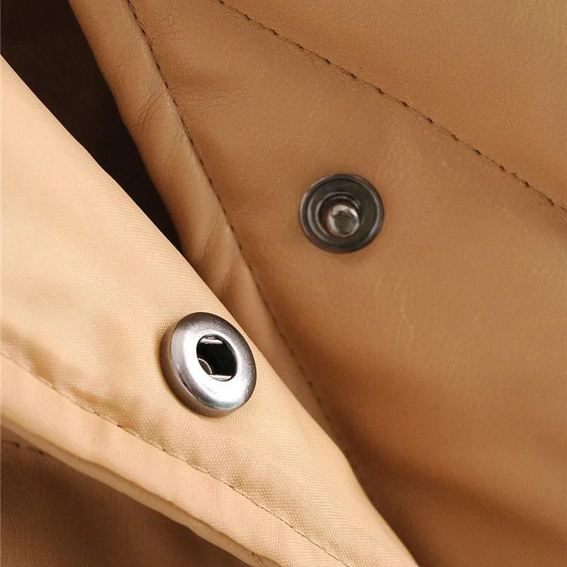 VEGAN LEATHER PADDED JACKET