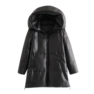 VEGAN LEATHER PARKAS
