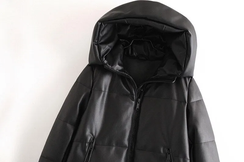 VEGAN LEATHER PARKAS