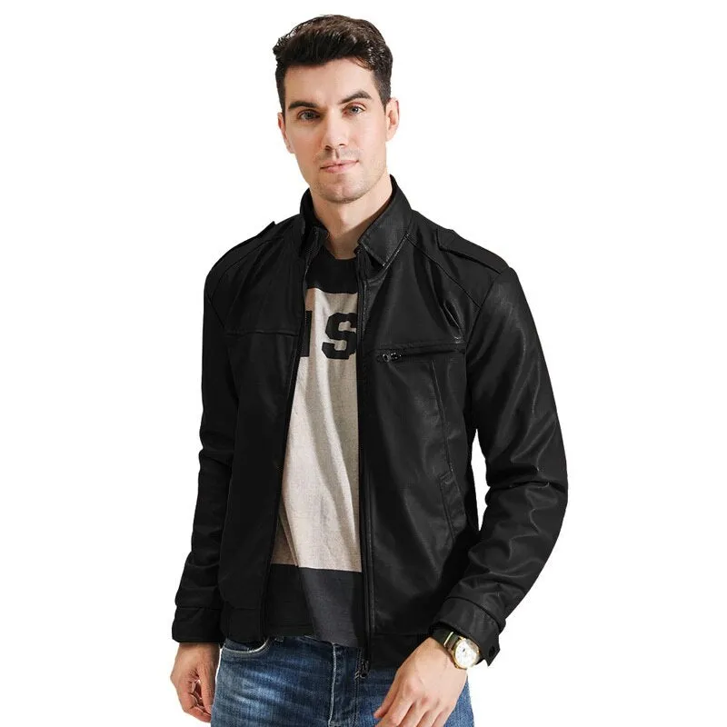 West Louis 2023 Motorcycle Street Style Leather Jacket