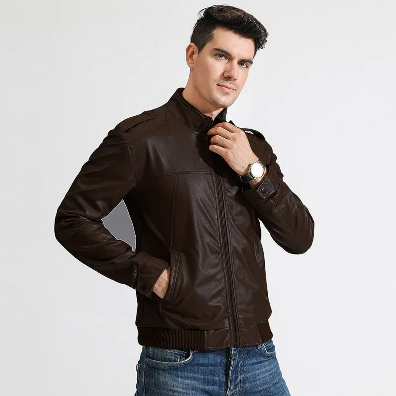 West Louis 2023 Motorcycle Street Style Leather Jacket