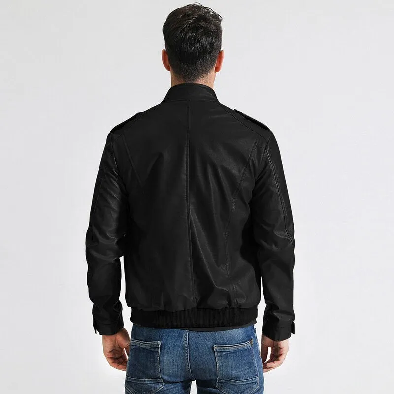 West Louis 2023 Motorcycle Street Style Leather Jacket