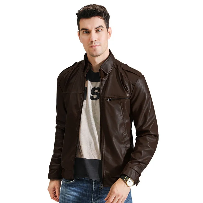 West Louis 2023 Motorcycle Street Style Leather Jacket