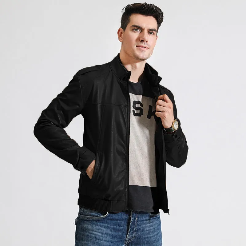West Louis 2023 Motorcycle Street Style Leather Jacket