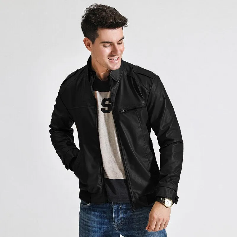 West Louis 2023 Motorcycle Street Style Leather Jacket