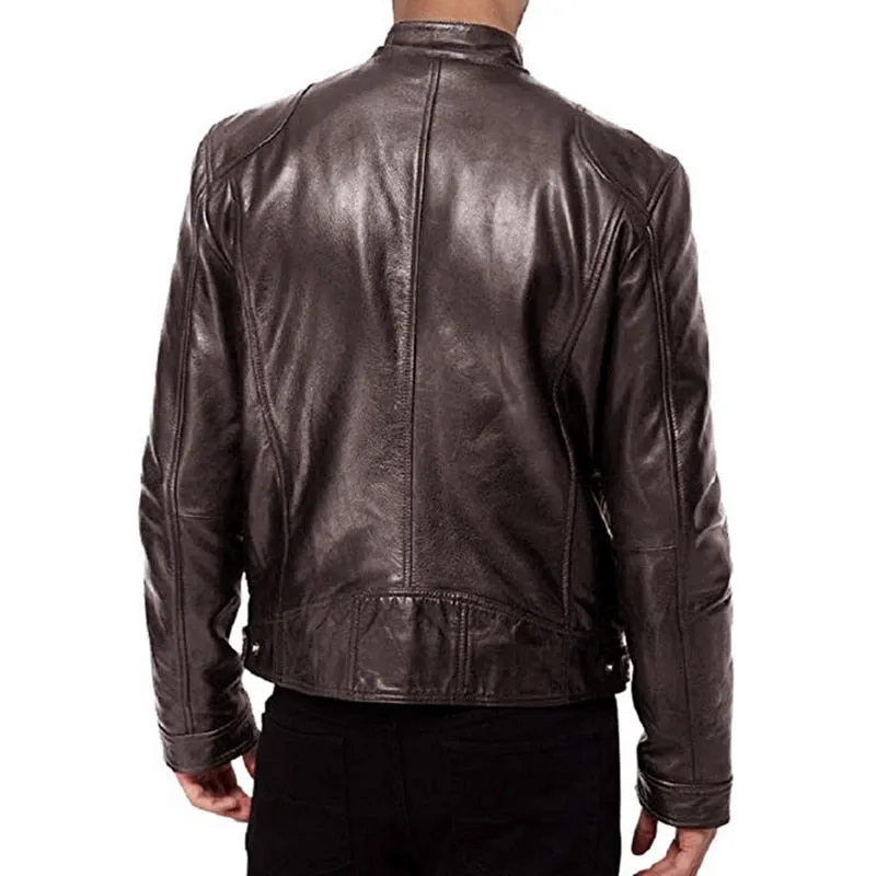 West Louis 2023 Motorcycle Street Style Leather Jacket