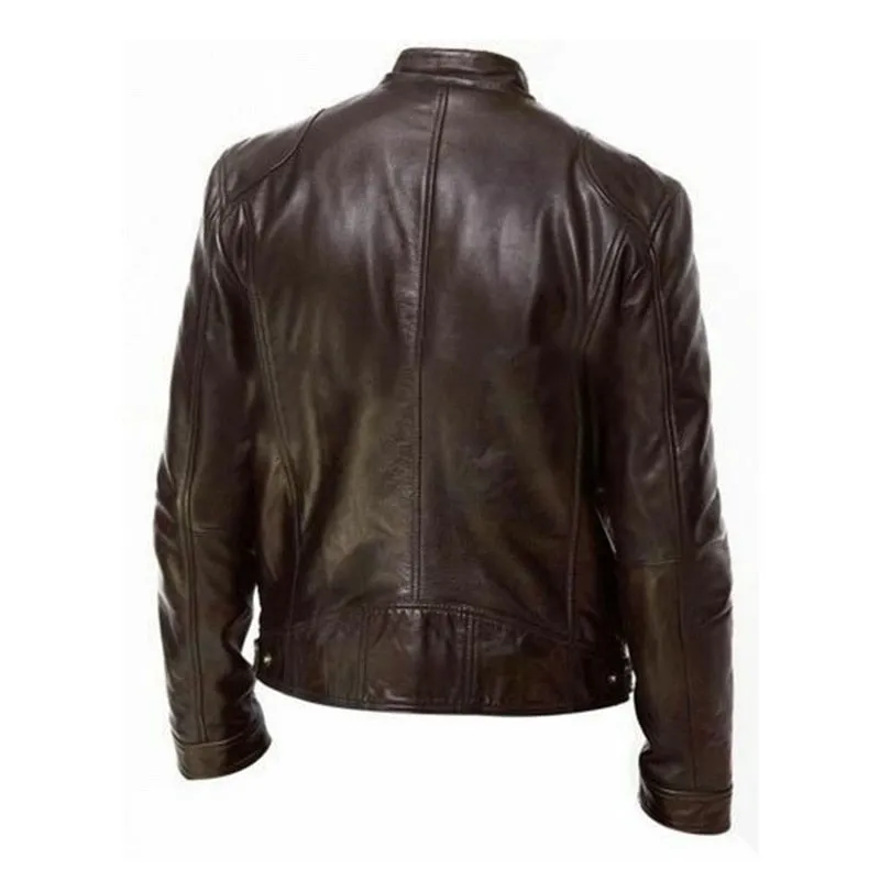 West Louis 2023 Motorcycle Street Style Leather Jacket