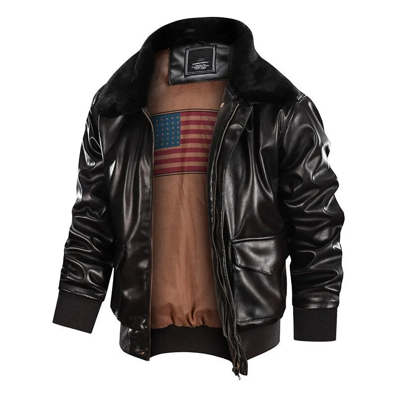 West Louis American Soft Air Force Pilot Leather Jacket