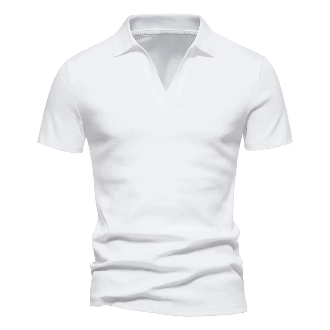 West Louis Men's V-Neck Polo Style Henley Tee