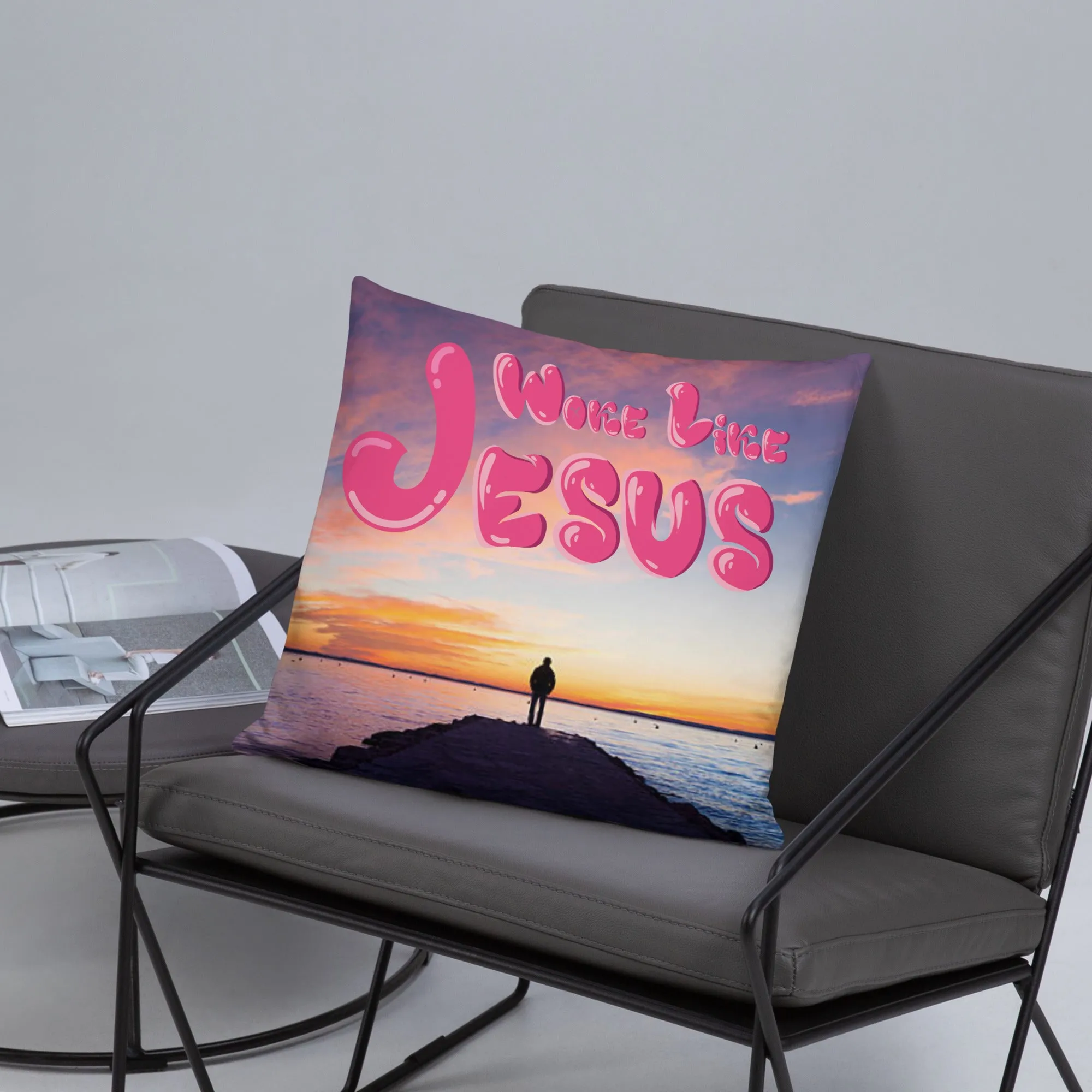 Woke Like Jesus Basic Pillow