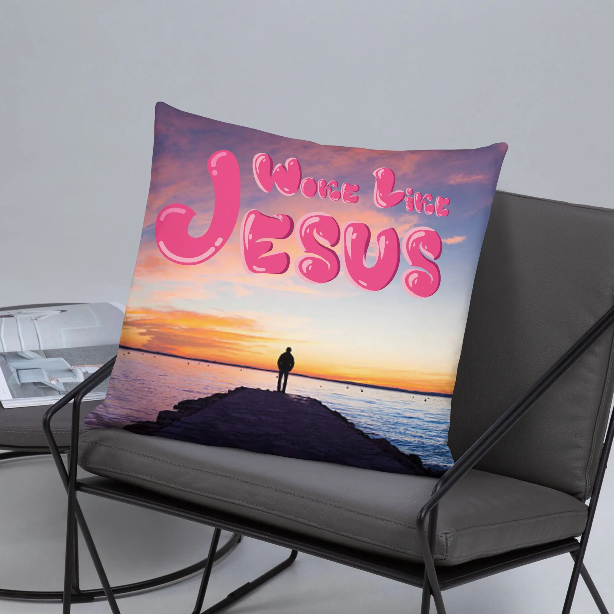 Woke Like Jesus Basic Pillow