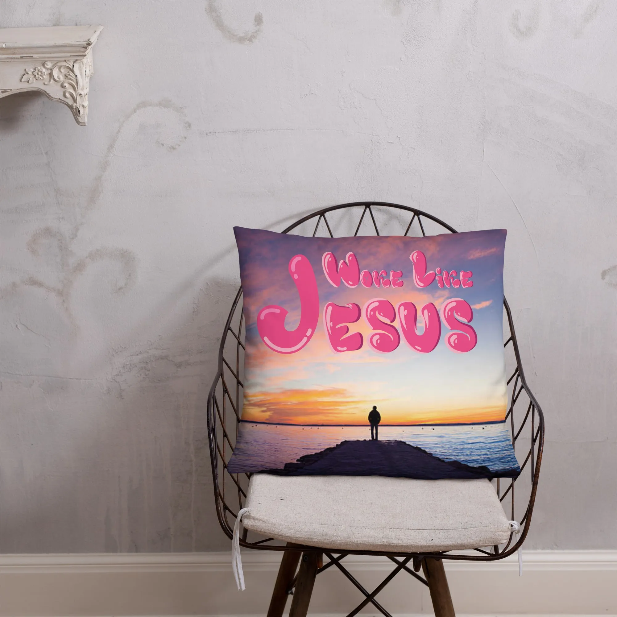 Woke Like Jesus Basic Pillow