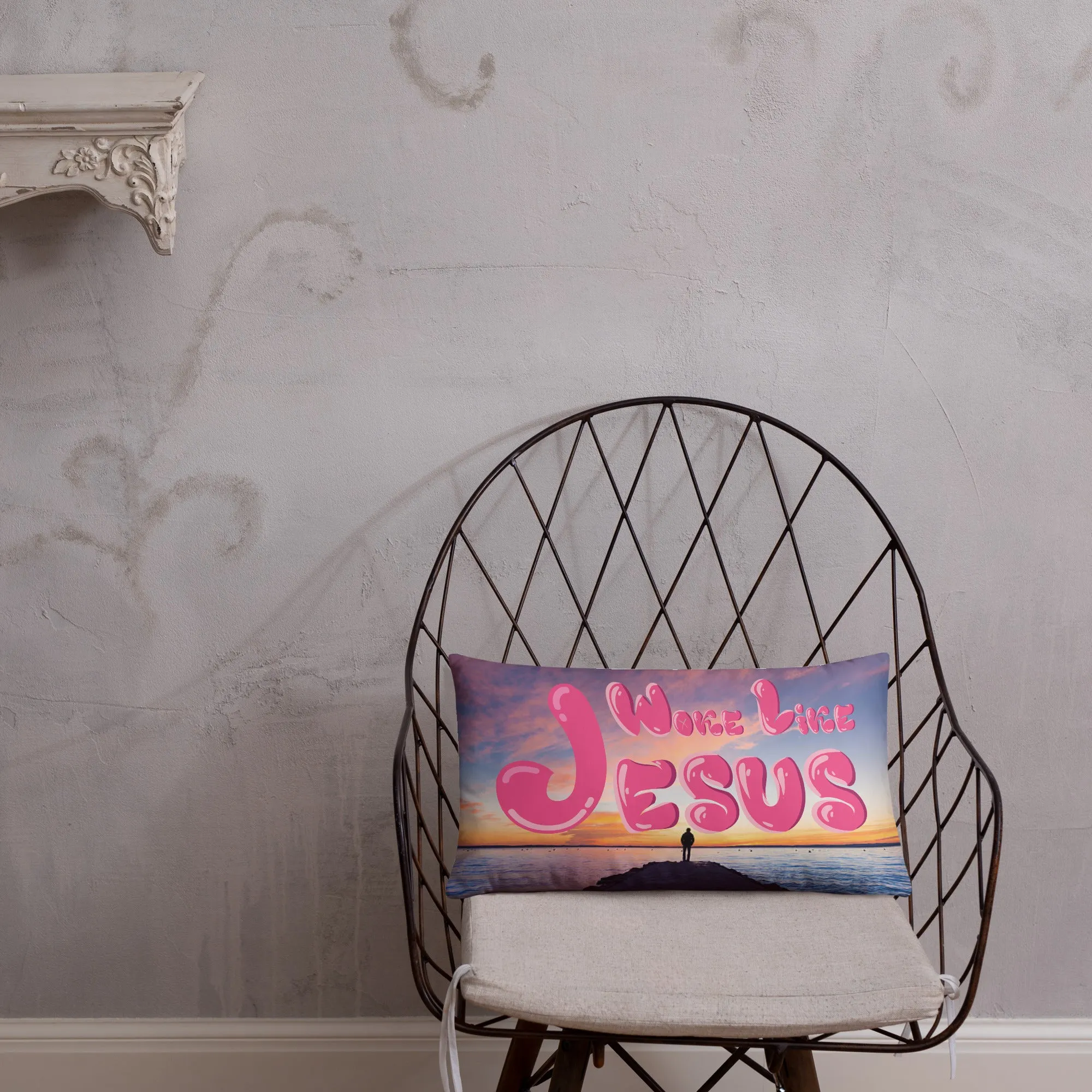 Woke Like Jesus Basic Pillow