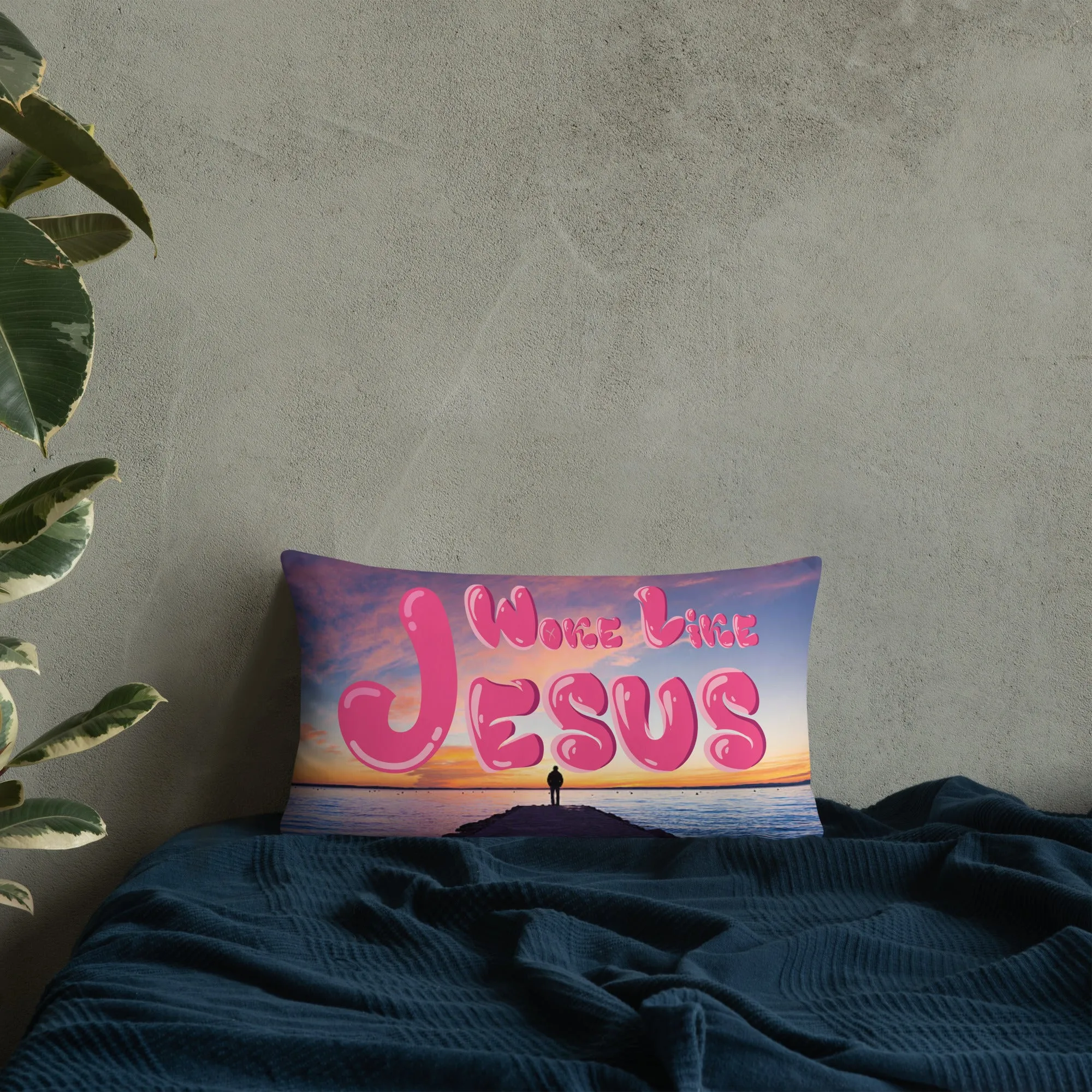 Woke Like Jesus Basic Pillow