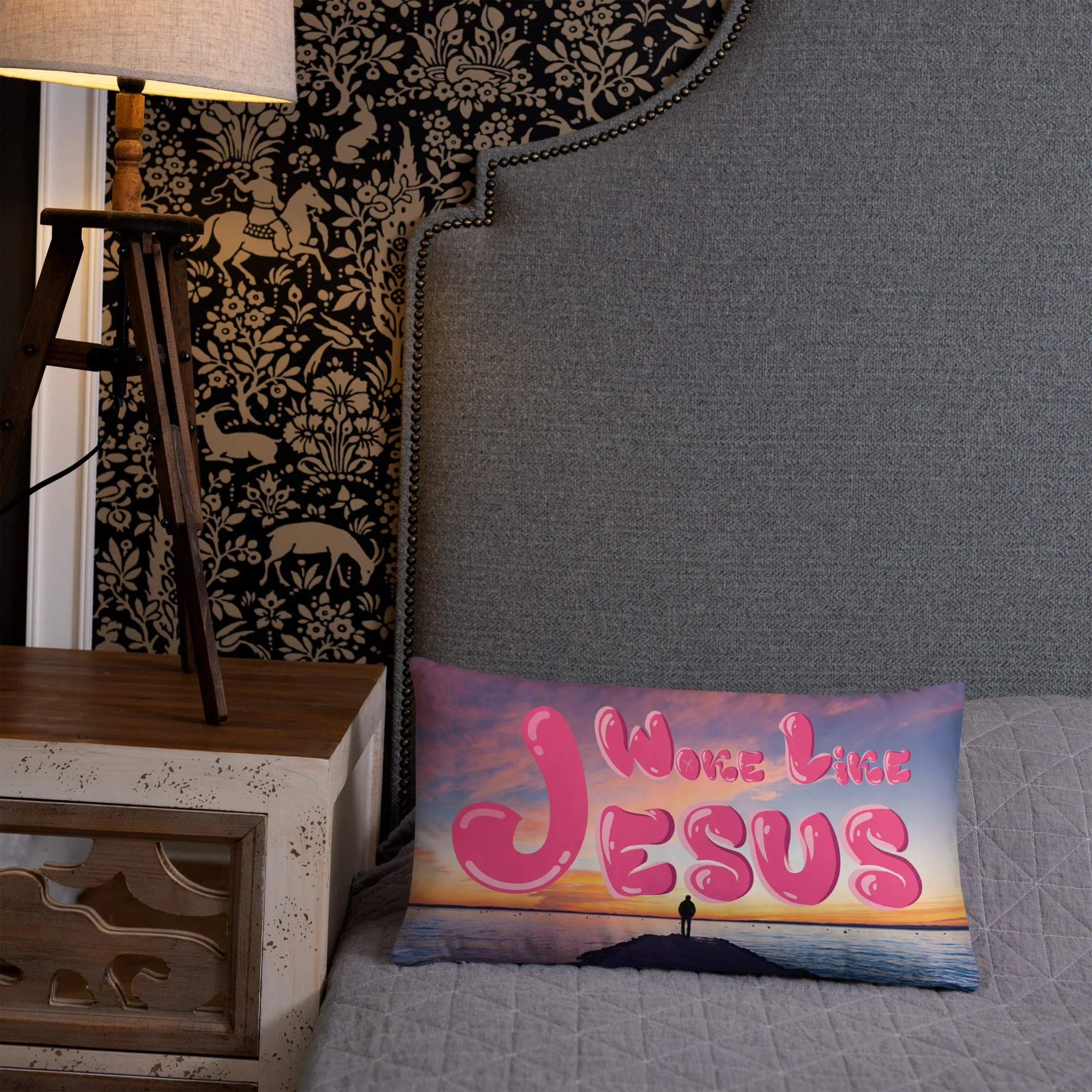 Woke Like Jesus Basic Pillow