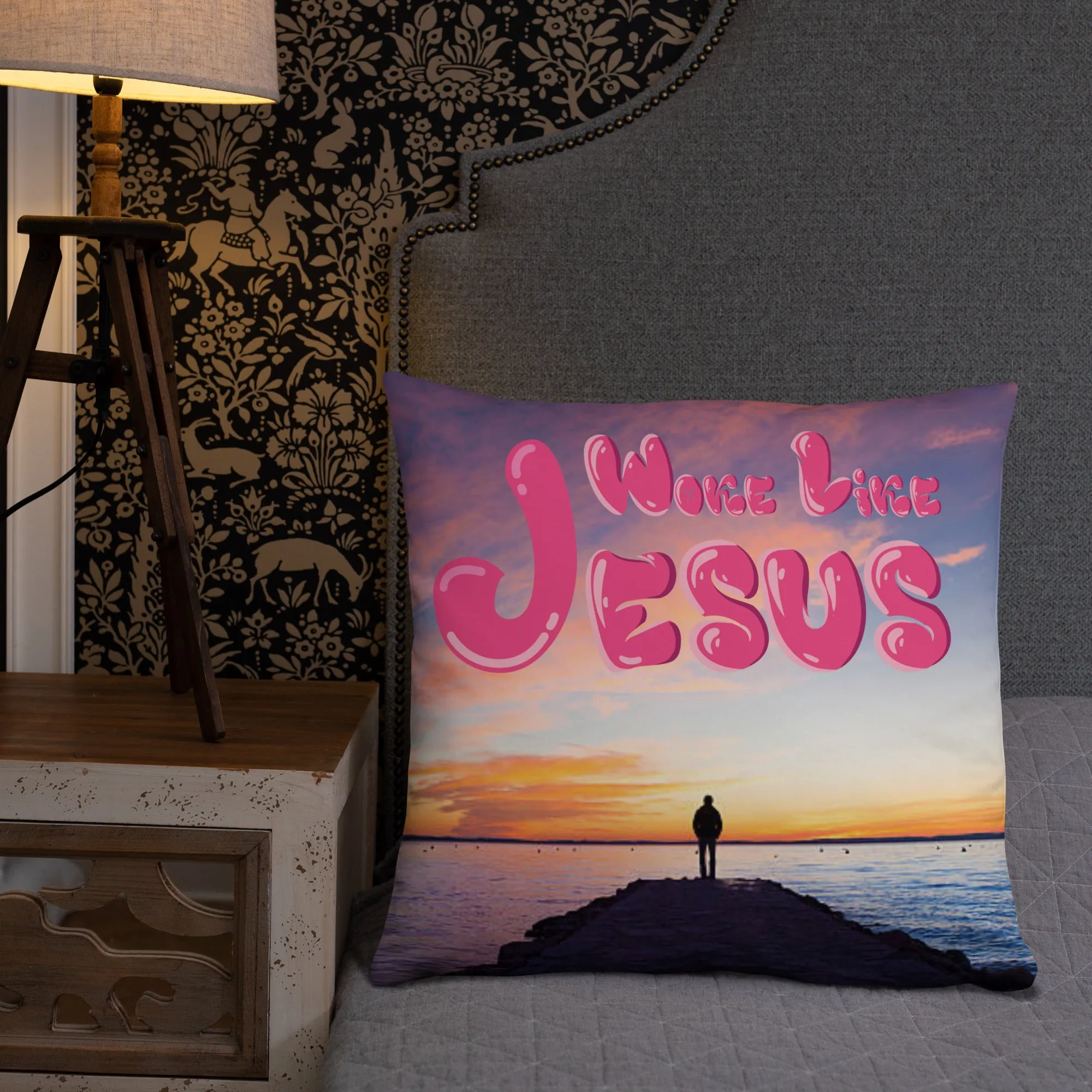 Woke Like Jesus Basic Pillow